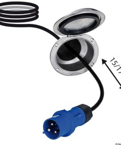 Einziehbares Stromkabel für Landanschluss 32A