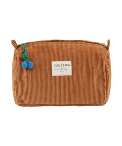 EMILE & IDA – Kulturbeutel, pecan, Samt