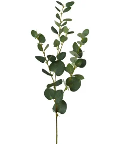 Eukalyptus Zweig Kunstpflanze Dekozweig Naturdeko 1 Stk Länge 79 cm grün
