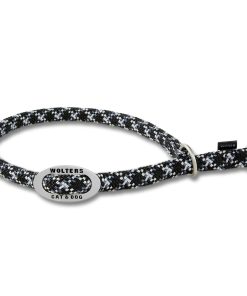 Wolters Zugstopp-Halsband, schwarz/graphit (mit Reflektorstreifen) 40cm