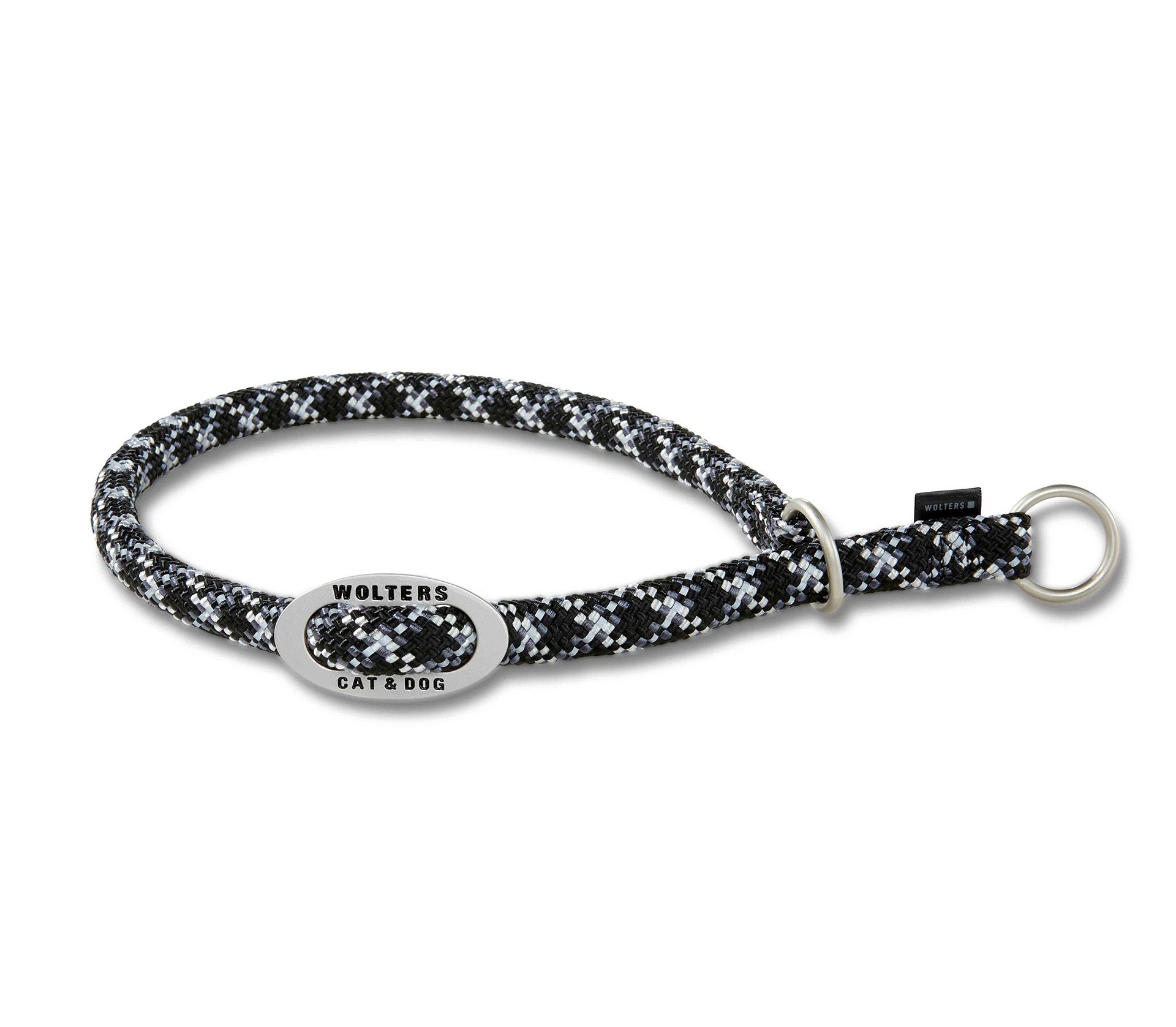Wolters Zugstopp-Halsband, schwarz/graphit (mit Reflektorstreifen) 40cm – Bild 2