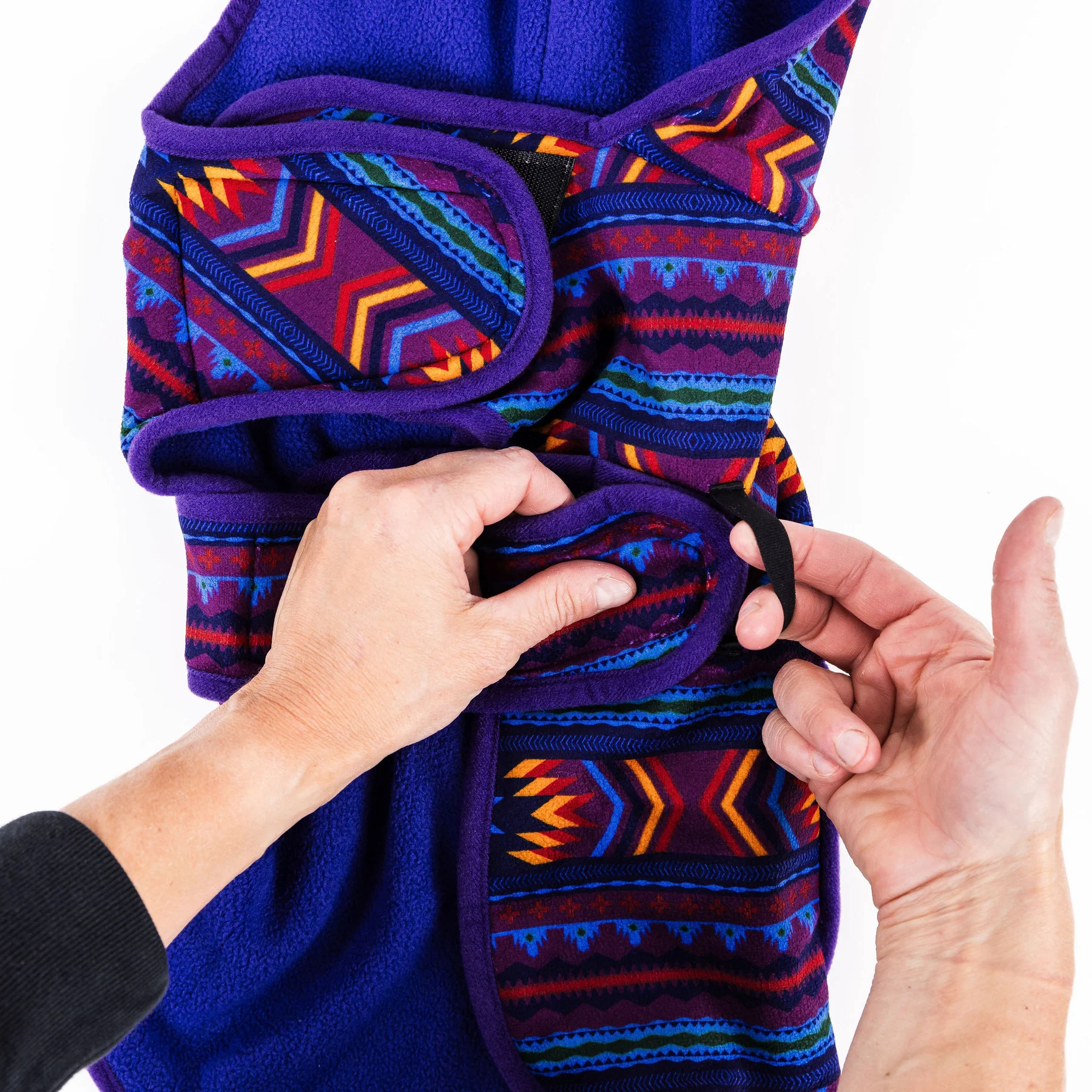 Wilderdog Big Sky Fleecejacke (mit Leinen-Loch, Kapuze, Druckknopftasche) S, M – Bild 4