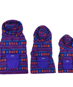 Wilderdog Big Sky Fleecejacke (mit Leinen-Loch, Kapuze, Druckknopftasche) S, M