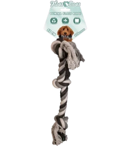 Floss Dental Rope, 100% Baumwolle, 3 Knoten, 55cm