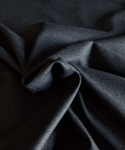 Webware Bambus, unifarben Anthrazit – leicht fallend