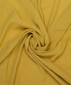 Fibre Mood Viskose Stoff mit Plissee Optik, unifarben Gelb