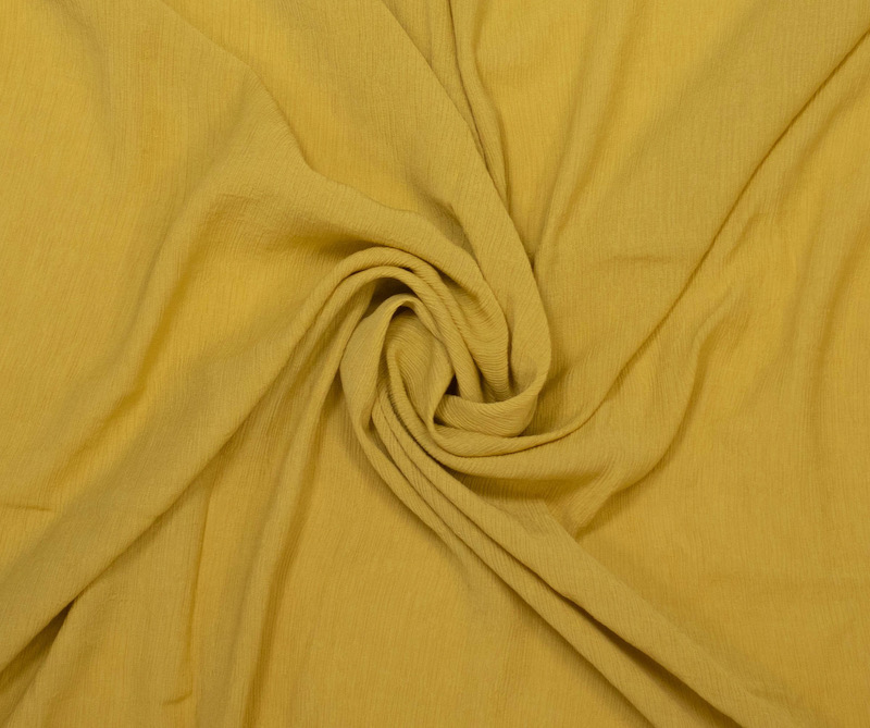 Fibre Mood Viskose Stoff mit Plissee Optik, unifarben Gelb – Bild 2