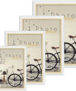Fotorahmen Bilderrahmen Fotos & Bilder Rahmen Holz weiß braun 1 Stk 4 Formate