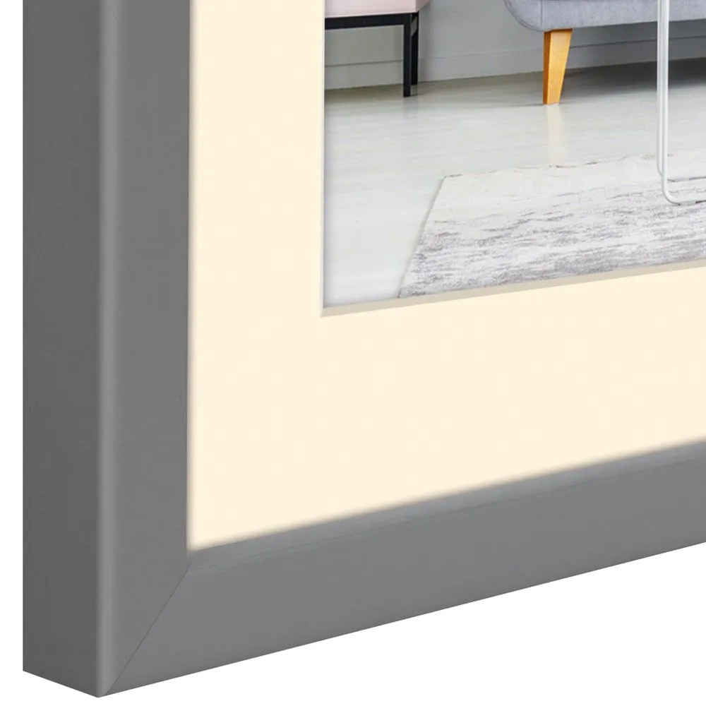 Fotorahmen mit Passepartout Fotos Bilder Kunststoff grau 1 Stk – 3 Formate – Bild 6