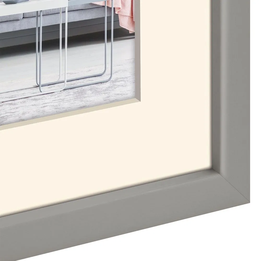 Fotorahmen mit Passepartout Fotos Bilder Kunststoff grau 1 Stk – 3 Formate – Bild 7