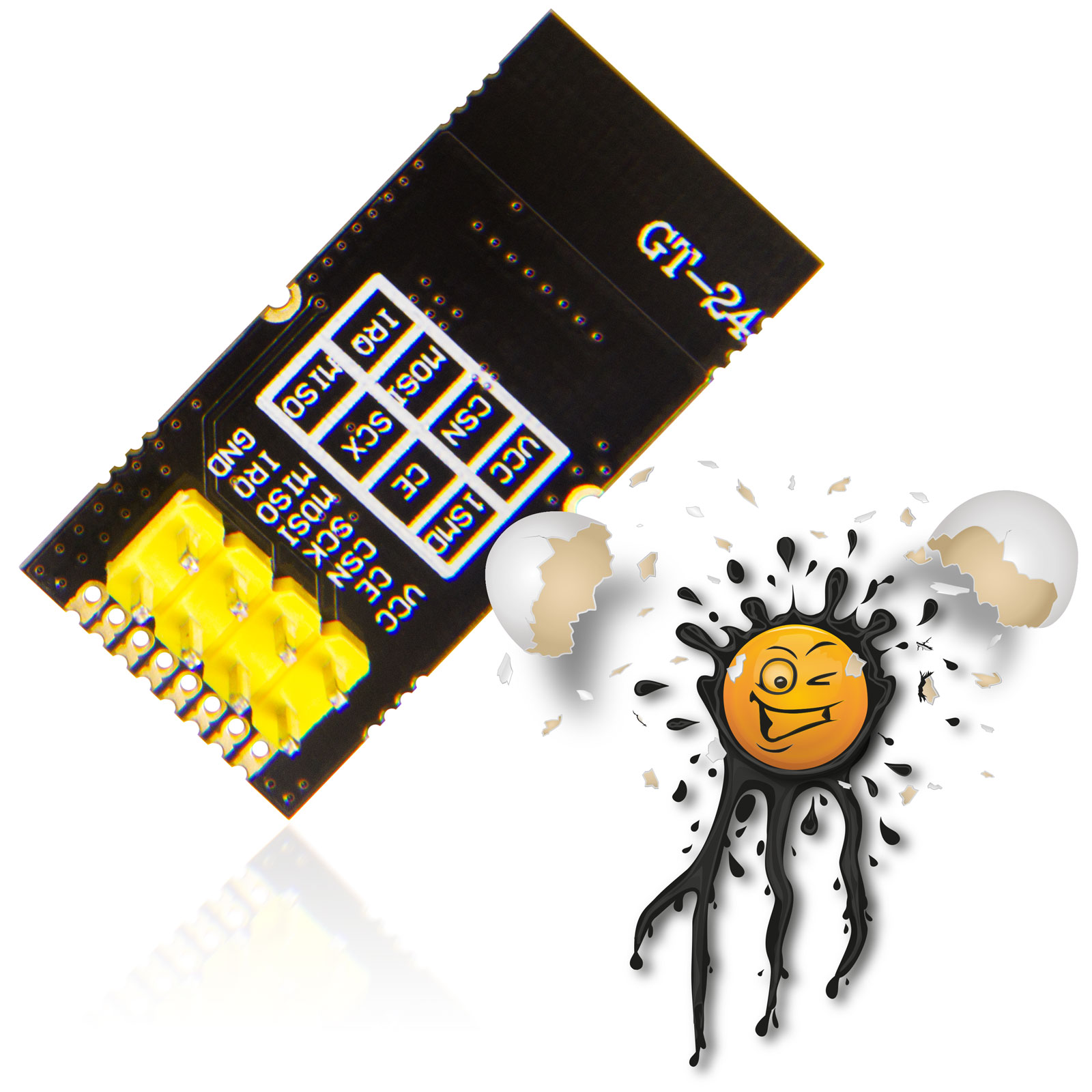 GT-24 NRF24L01+ PA LNA 1100meter 2.4GHz 100mW long distance Funk Transceiver – Bild 7