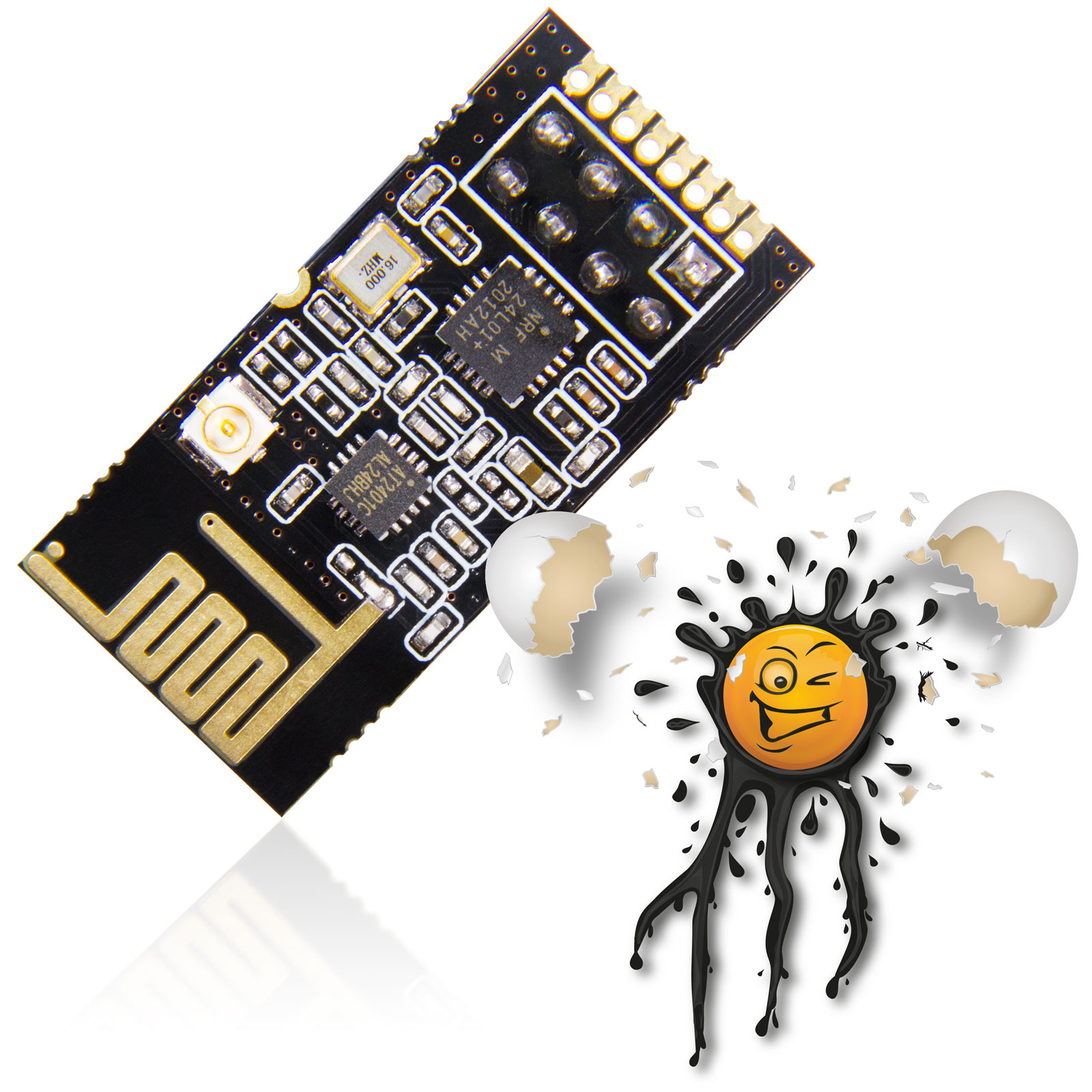 GT-24 NRF24L01+ PA LNA 1100meter 2.4GHz 100mW long distance Funk Transceiver – Bild 6