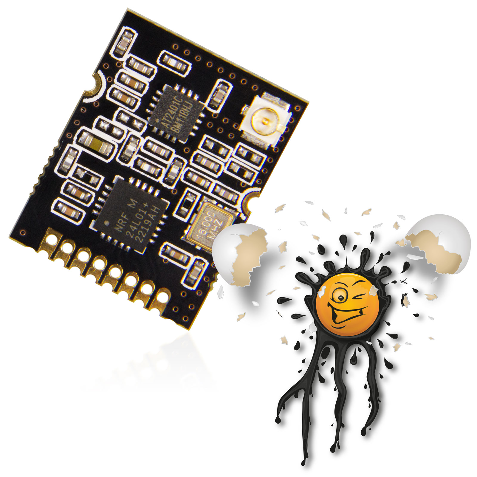 GT-24 NRF24L01+ PA LNA 1100meter 2.4GHz 100mW long distance Funk Transceiver – Bild 3