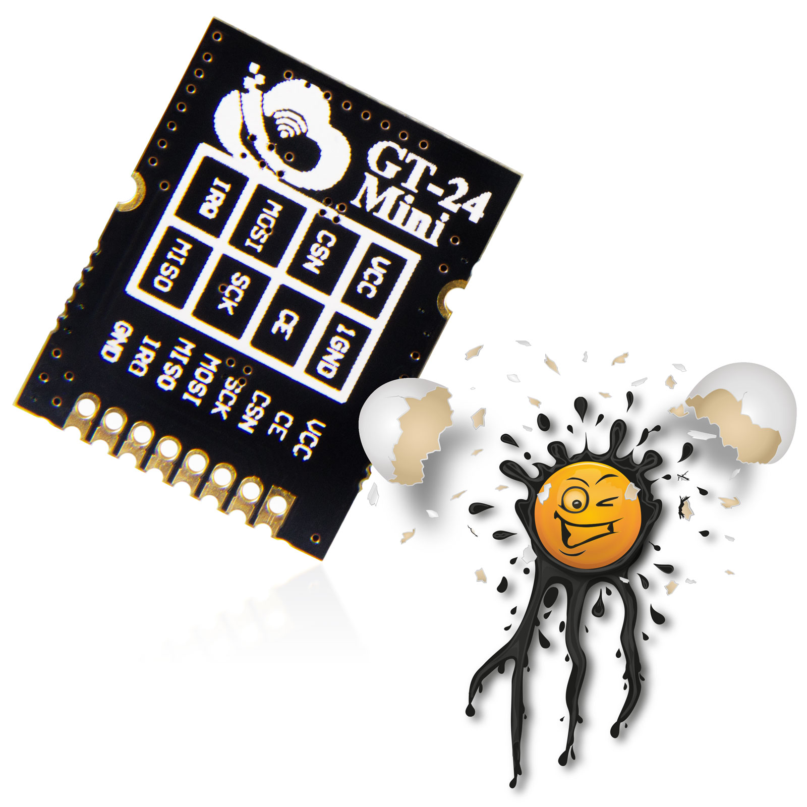 GT-24 NRF24L01+ PA LNA 1100meter 2.4GHz 100mW long distance Funk Transceiver – Bild 4