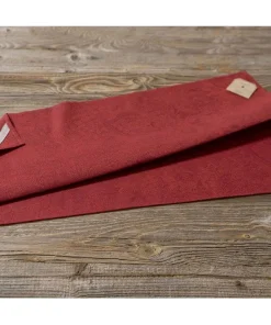 Geschirrtuch Abtrockentuch Textil EDDA floralem Webmuster rot 47×70 cm Landhaus 1 Stk