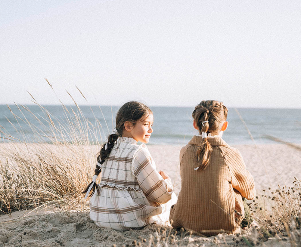 LIILU – Smocked Ada Dress, Chenille Checked, Bio Baumwolle (6-8J.) – Bild 4