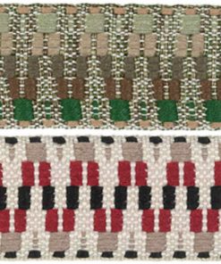 Gurtband, Webband Zick Zack Musterung 38 mm / gemustert – 1 Meter Länge