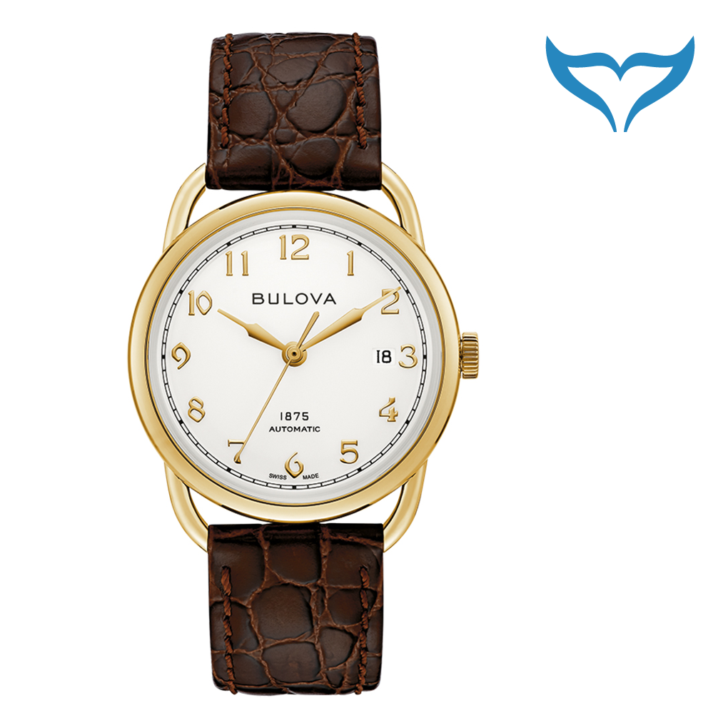 Bulova 97B189 Armbanduhr Automatik Saphir Gold 3 bar 26 Steine Joseph Bulova Neu – Bild 2