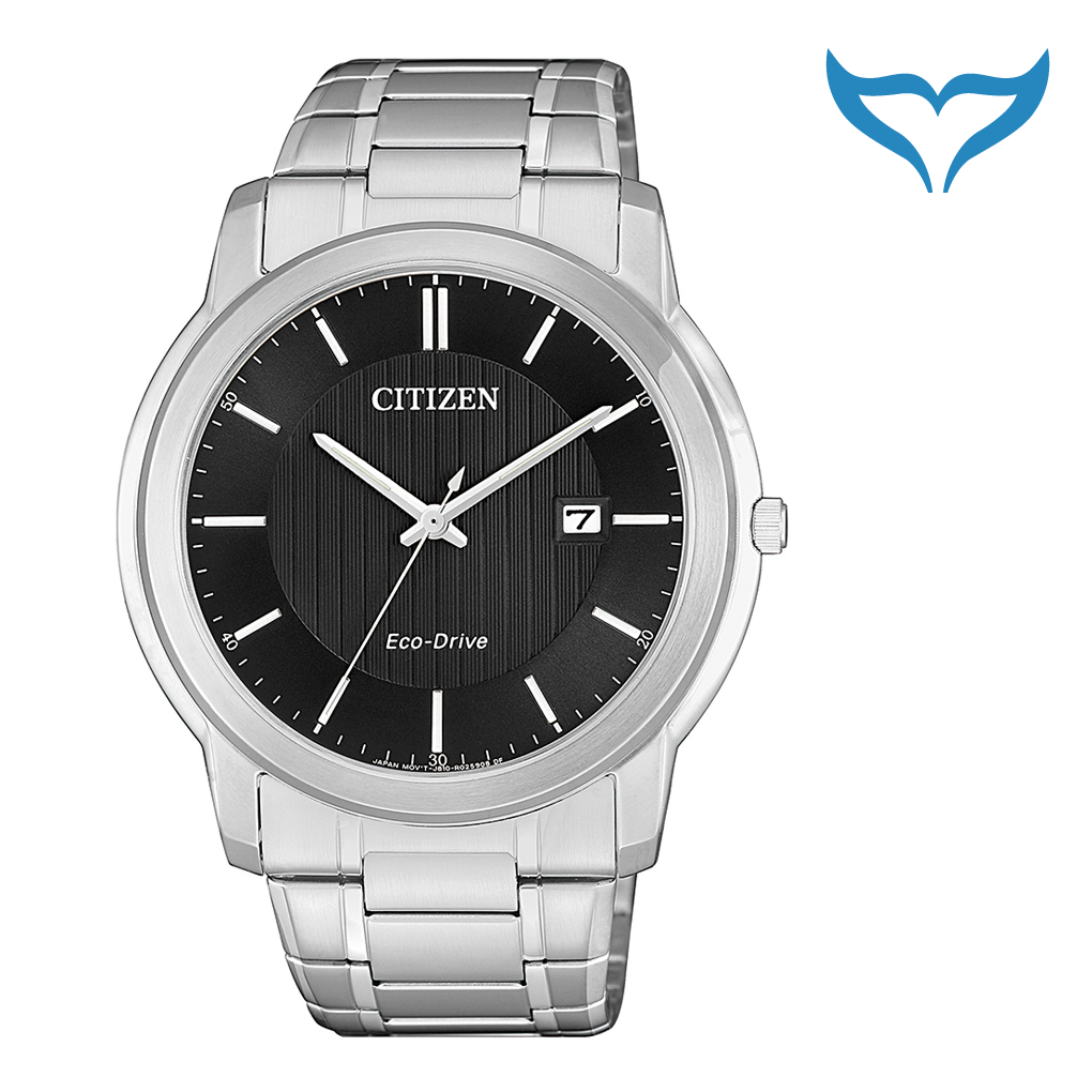 Citizen Elegant AW1211-80E Datum Eco Drive Herren schwarz 5 bar Elegance Neu – Bild 2