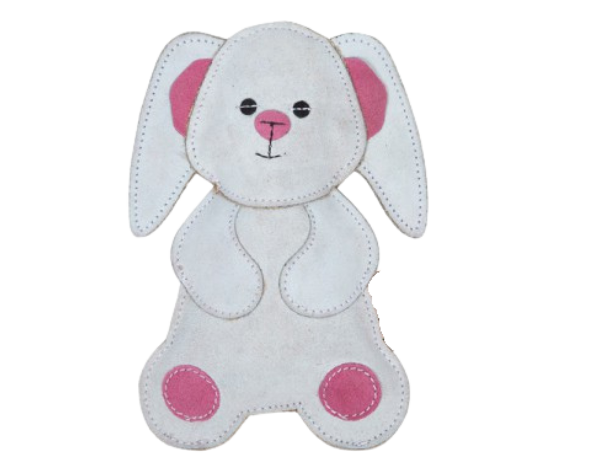 NufNuf Toy 100% natural – Hase (Jute+Wildleder+Kokosfasern) – Bild 2