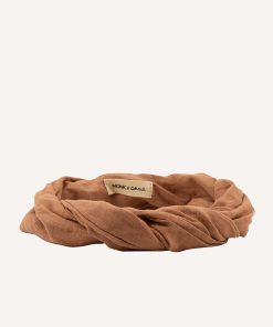 Monk & Anna – Haarreif, Leinen, Nougat