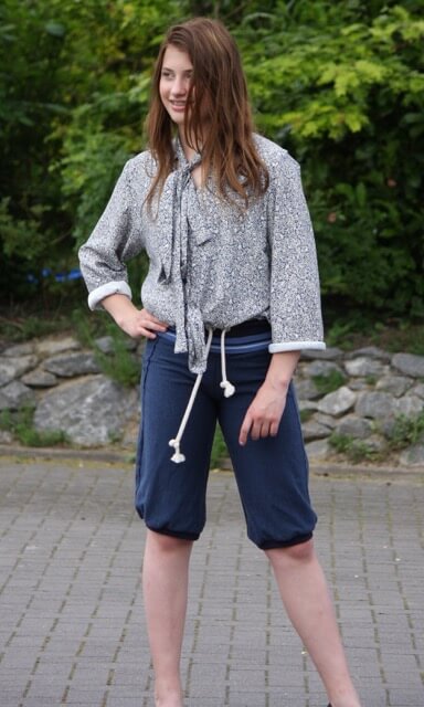 Hose in 3/4 Länge, “HEDDA”, Gr. 158 – Damengr. 46 – Bild 7