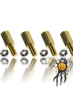 Platinen Abstandhalter Hexbolzen Standoff M3 8 mm + 6 mm Metall 8-teilig