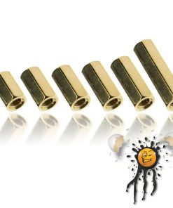 4 Stück Platinen Abstandhalter Hexmutter Spacer Nut Brass M3 4-20mm Metall