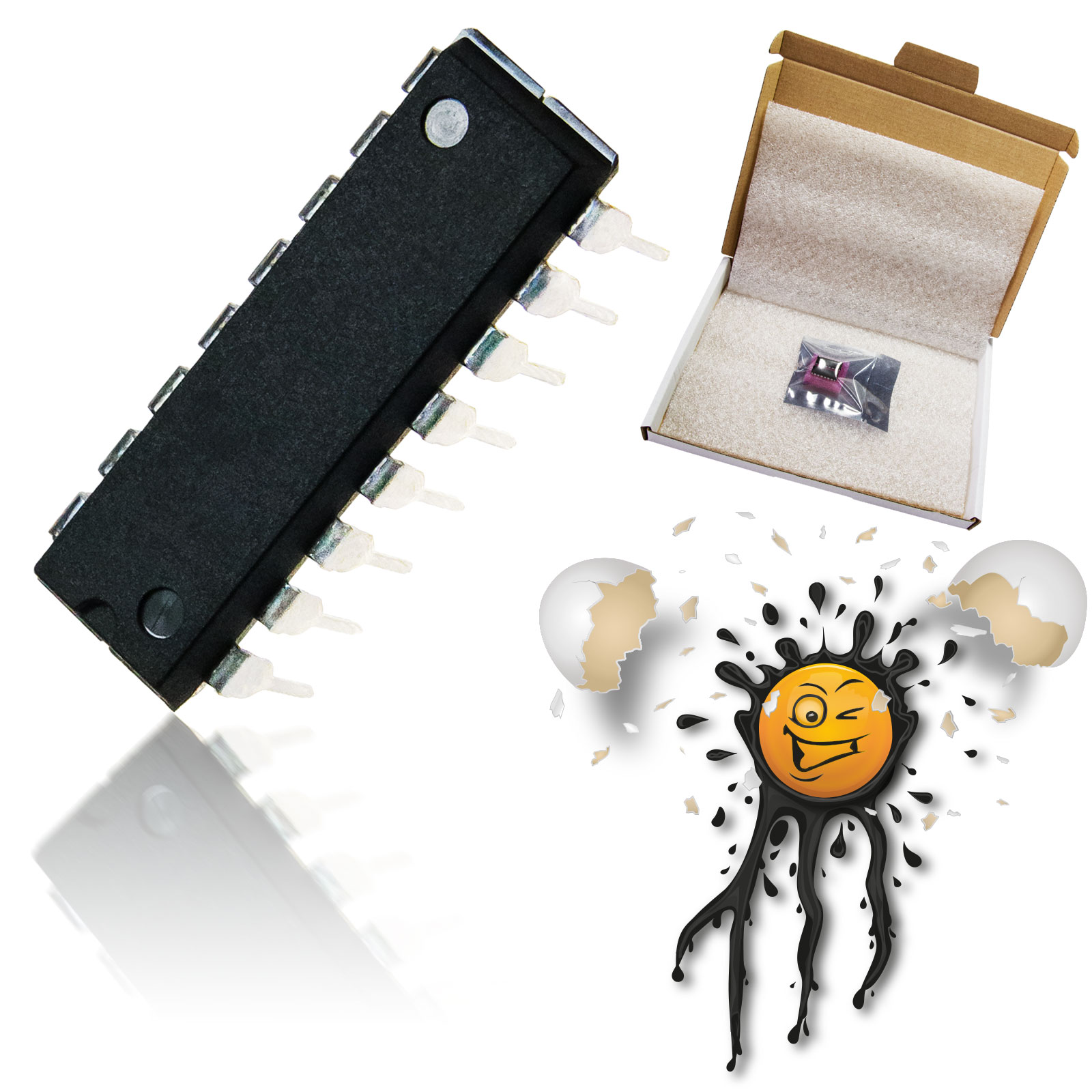 2 Stück pcs. CD4024B 7 Stage CMOS Ripple-Carry Binary Counter Dividers – Bild 3