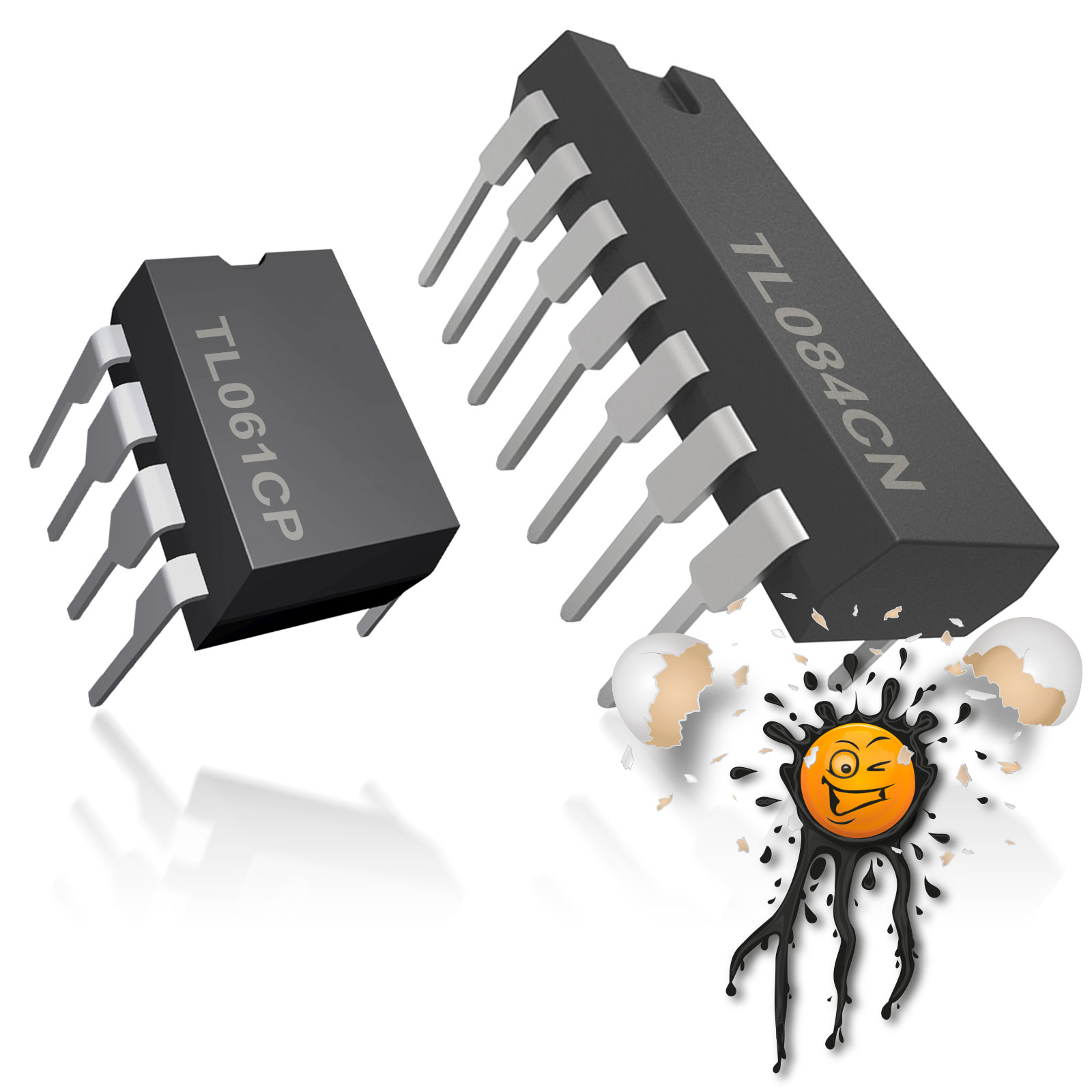 2 Stück Operationsverstärker JFET amplifier TL061 – TL084 DIP8 DIP14 IC