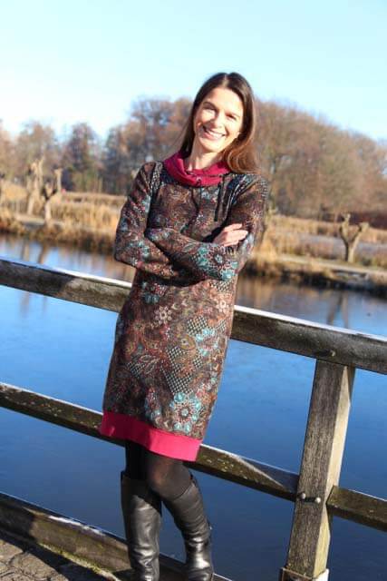 PAPIERSCHNITTMUSTER, Kleid / Pullover mit Rollkragen oder Schalkragen “Thyra”, Gr. 158 – Damengr. 46 – Bild 8