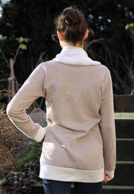 PAPIERSCHNITTMUSTER, Kleid / Pullover mit Rollkragen oder Schalkragen “Thyra”, Gr. 158 – Damengr. 46 – Bild 9