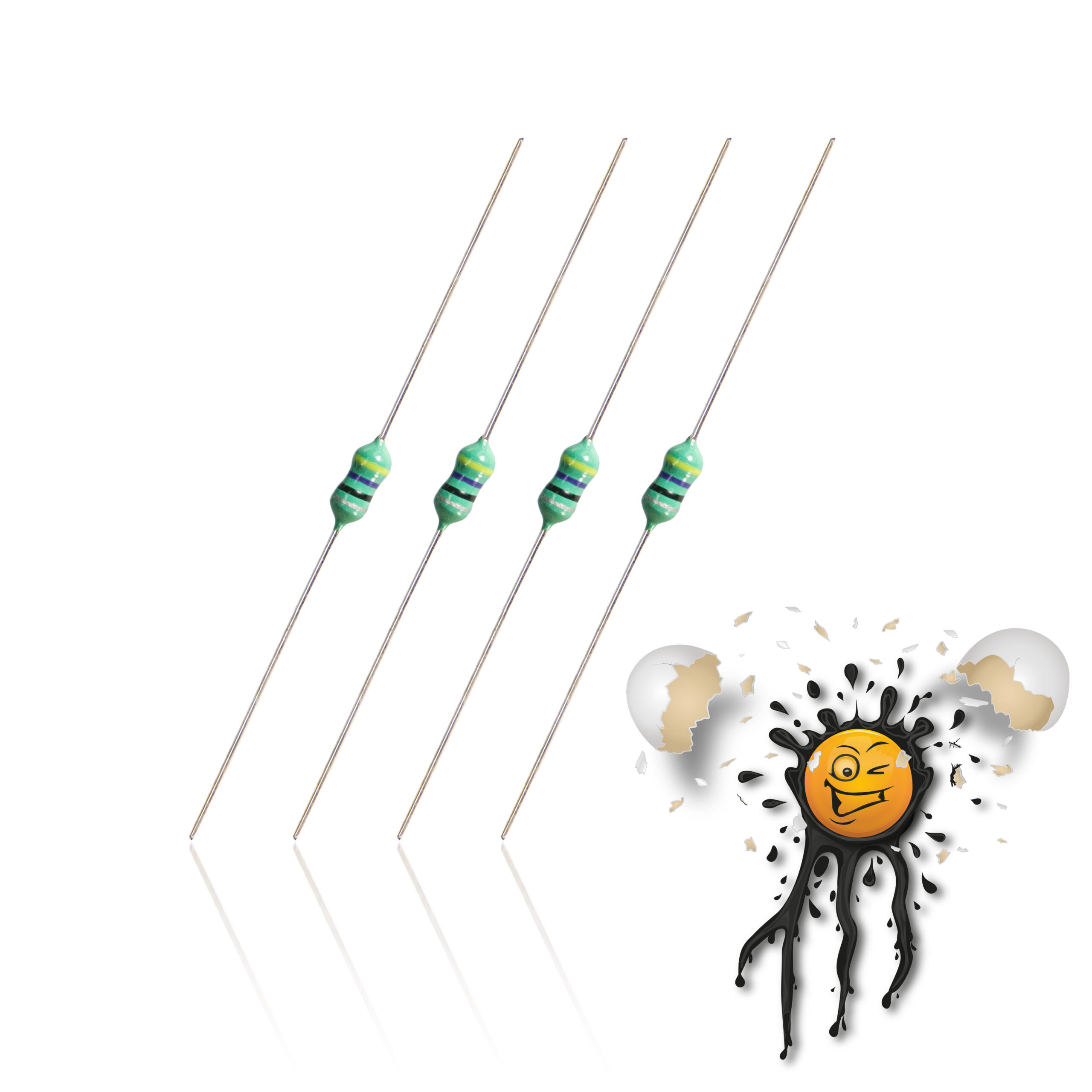 4 x EMV Drossel axial lead Inductor AL0307 ±10% 0.25W 22 Werte 1uH-1mH