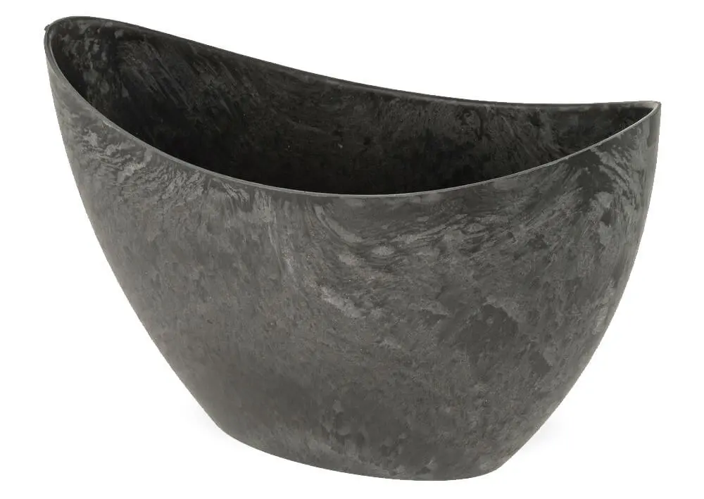 Pflanzschale Vintage oval für draußen schwarz in 2 Größen – Bild 9