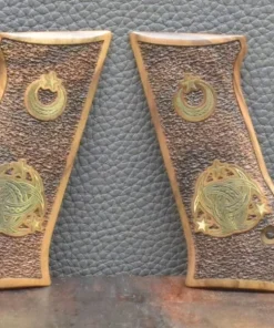 Jericho 941, F-FS , Ausführung 3, zwei Sonne & Mond Embleme, Nußbaum