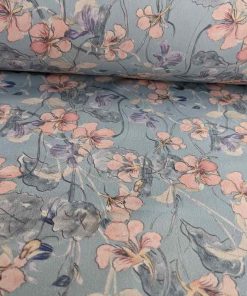 Softshell, gezeichnete Blumen Pastell – Rosa