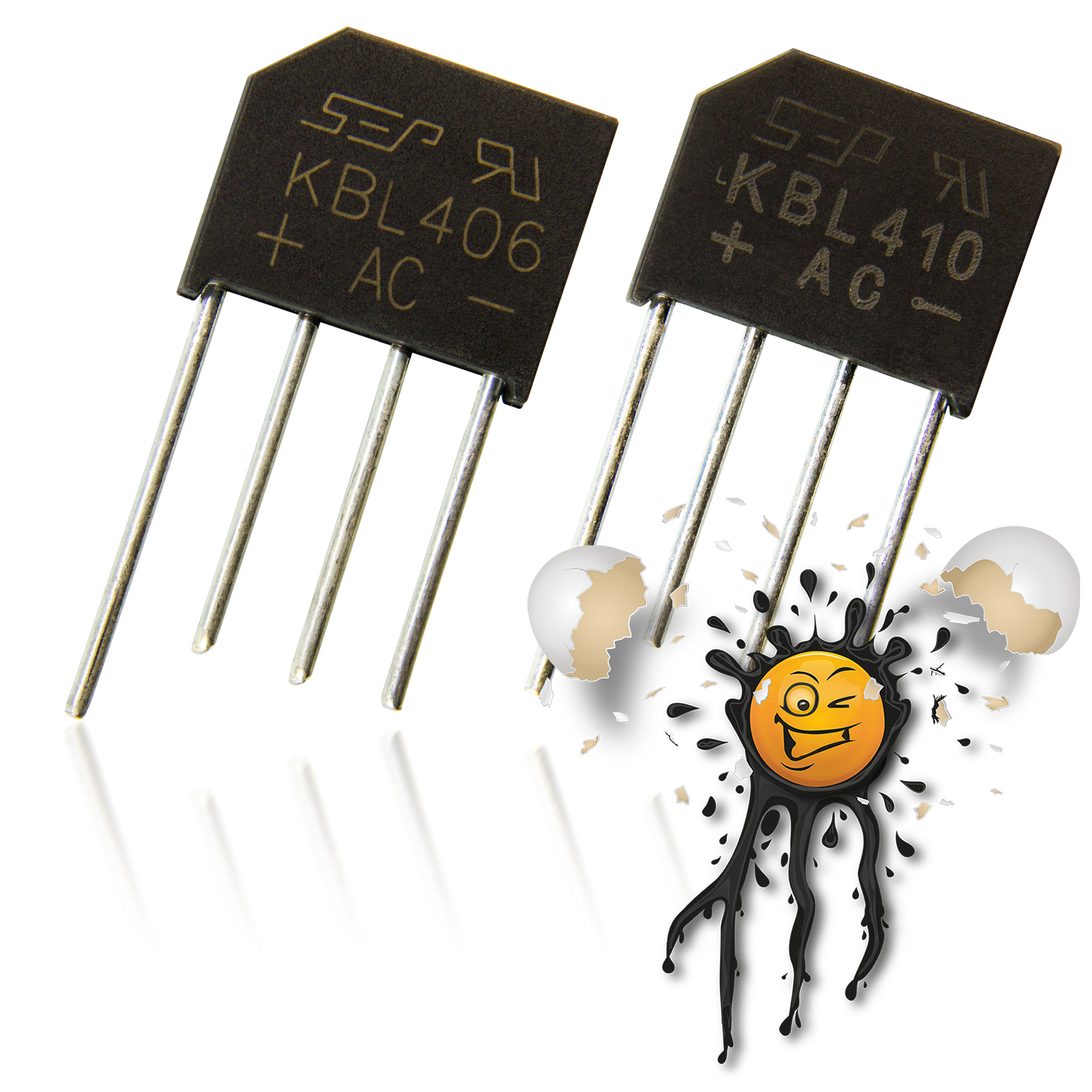 2 Stück SEP KBL406 650V KBL410 1000V 4A Brückengleichrichter Gleichrichter