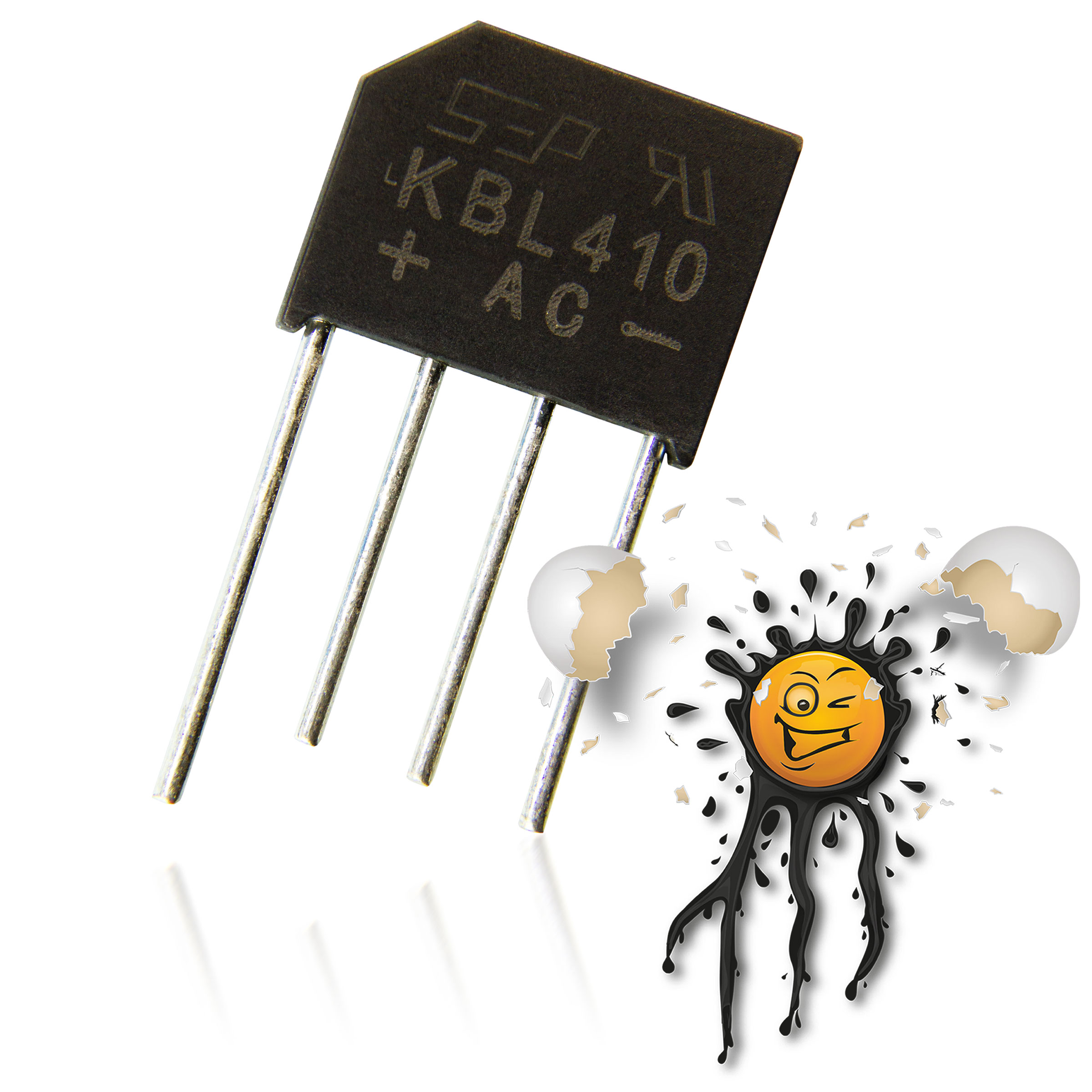 2 Stück SEP KBL406 650V KBL410 1000V 4A Brückengleichrichter Gleichrichter – Bild 4