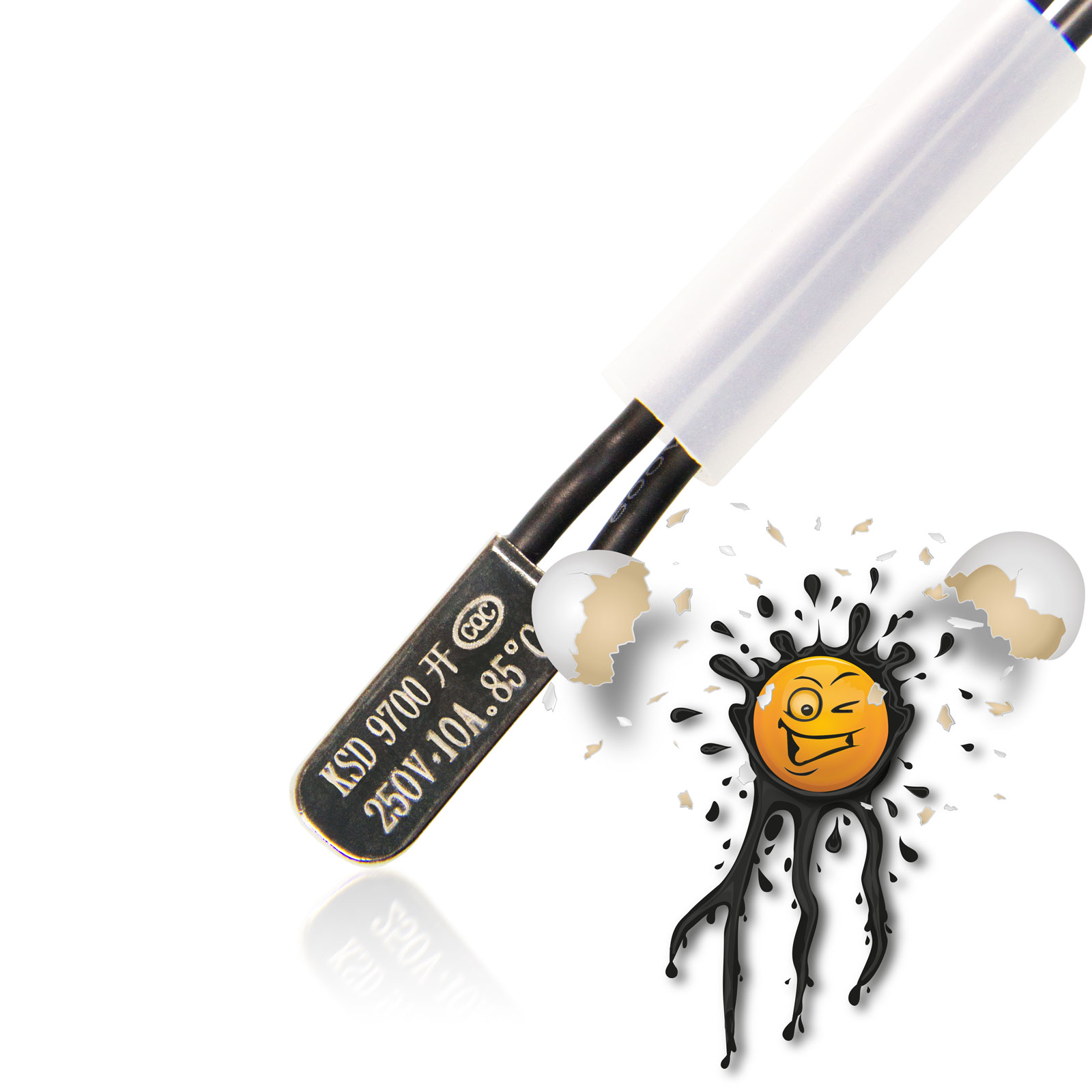 Thermoschalter KSD9700 250V 10A Thermostat Temperature Switch Öffner NC 40-125°C