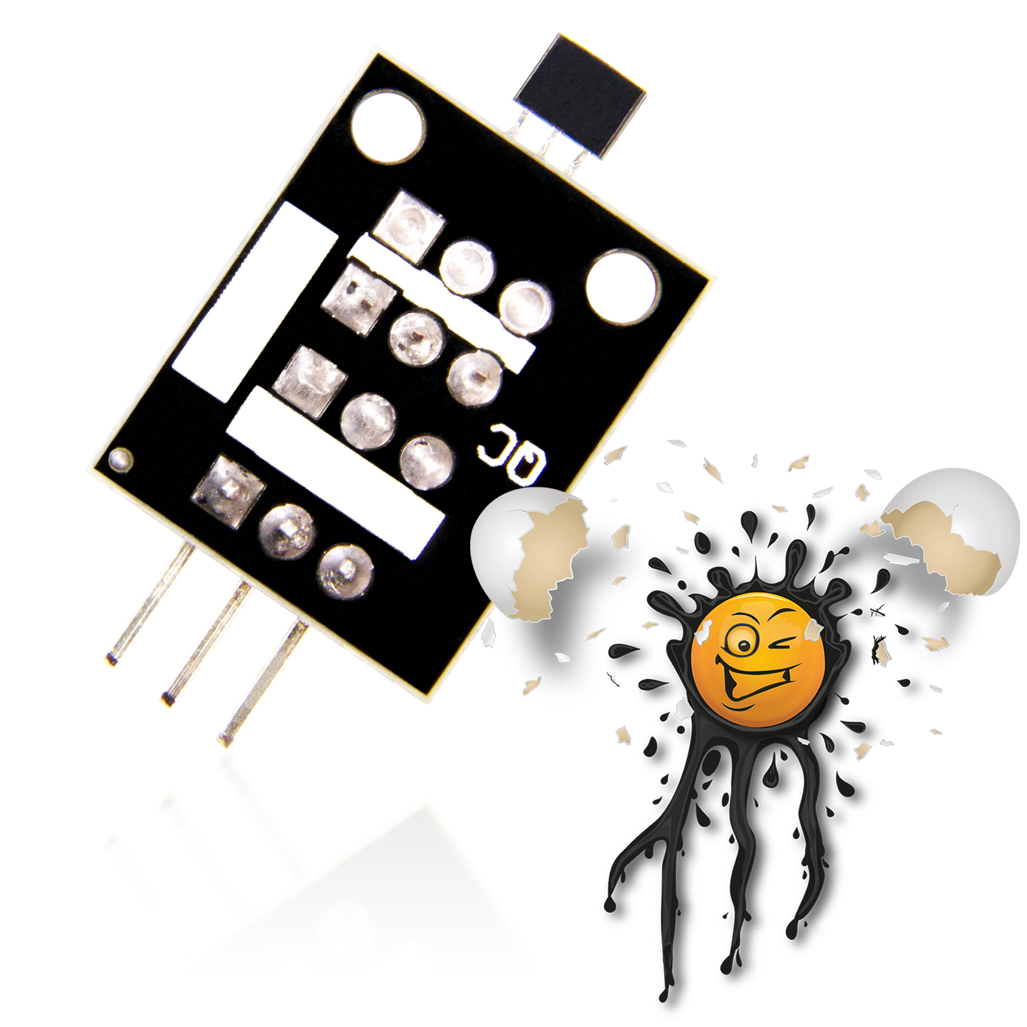 KY-003 A3144 Magnetic Hall Transistor Sensor – Bild 3