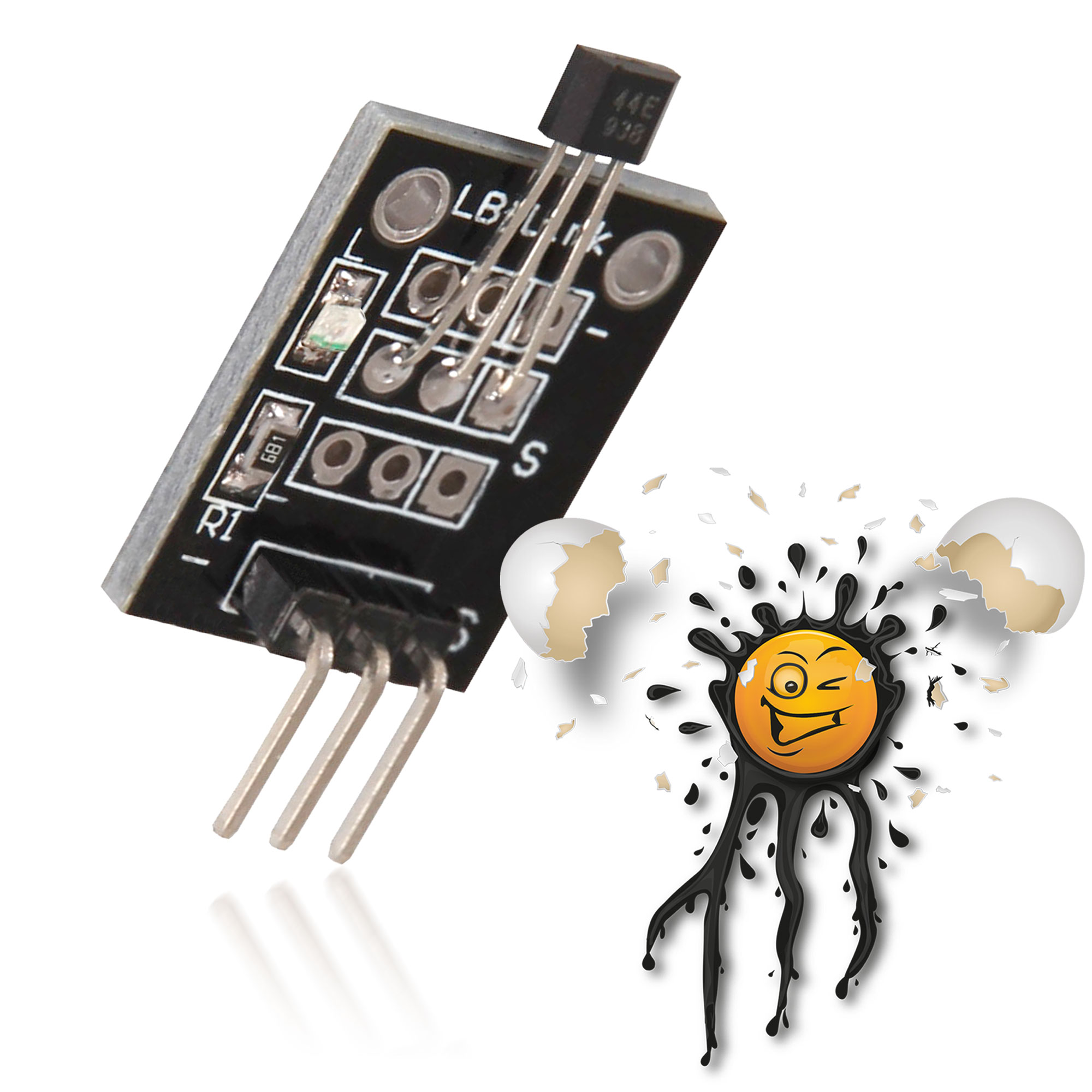 KY-003 A3144 Magnetic Hall Transistor Sensor – Bild 2