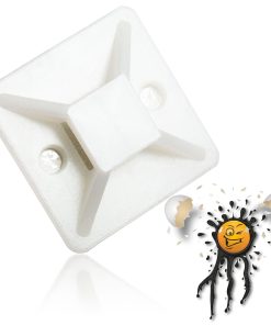 10 x Kabelbinder Fixierung Klebesockel Kabelbinderhalter Cable Tie Holder 18 x 18 x 7 mm