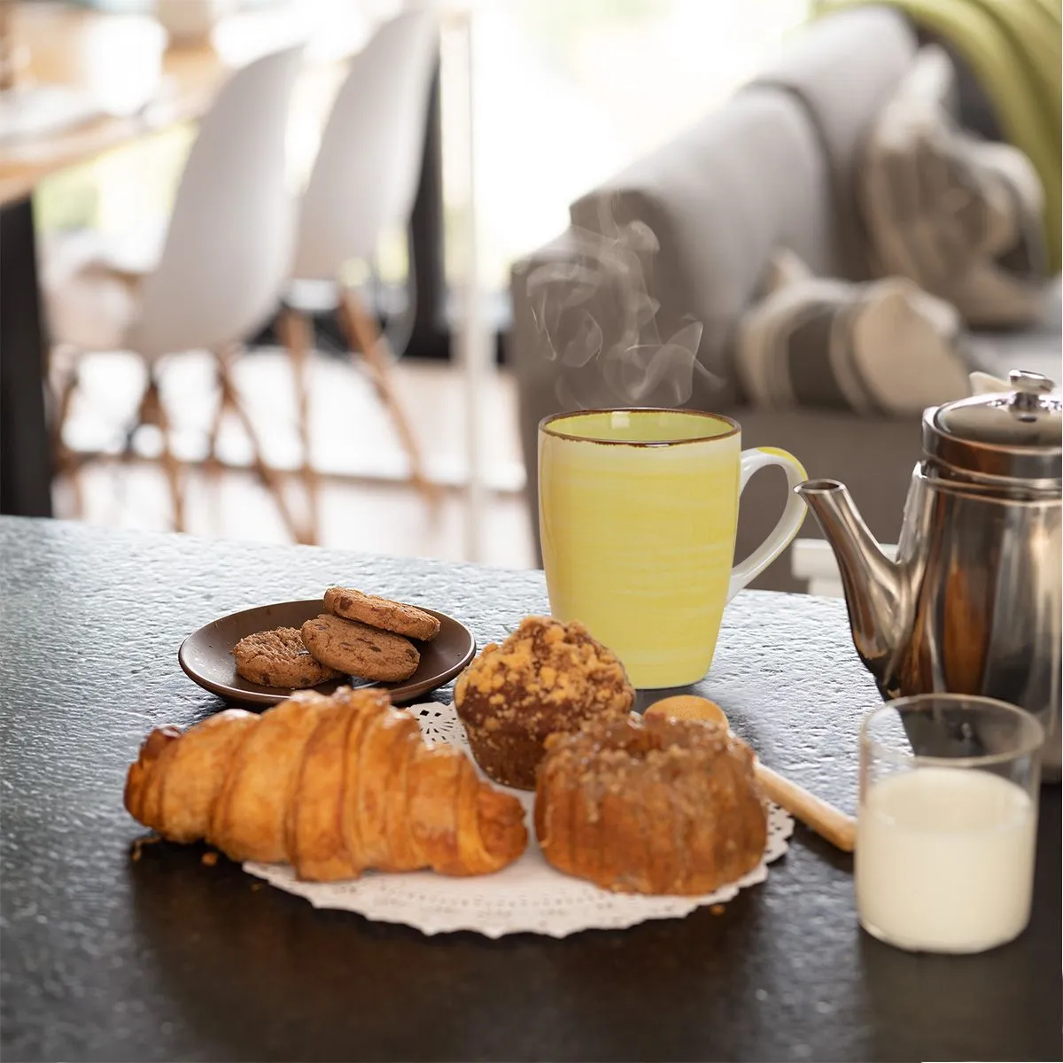 Kaffeetassen Steingut Landhausstil farbenfroher Mix 36 Stk. 10 cm / 340 ml – Bild 7