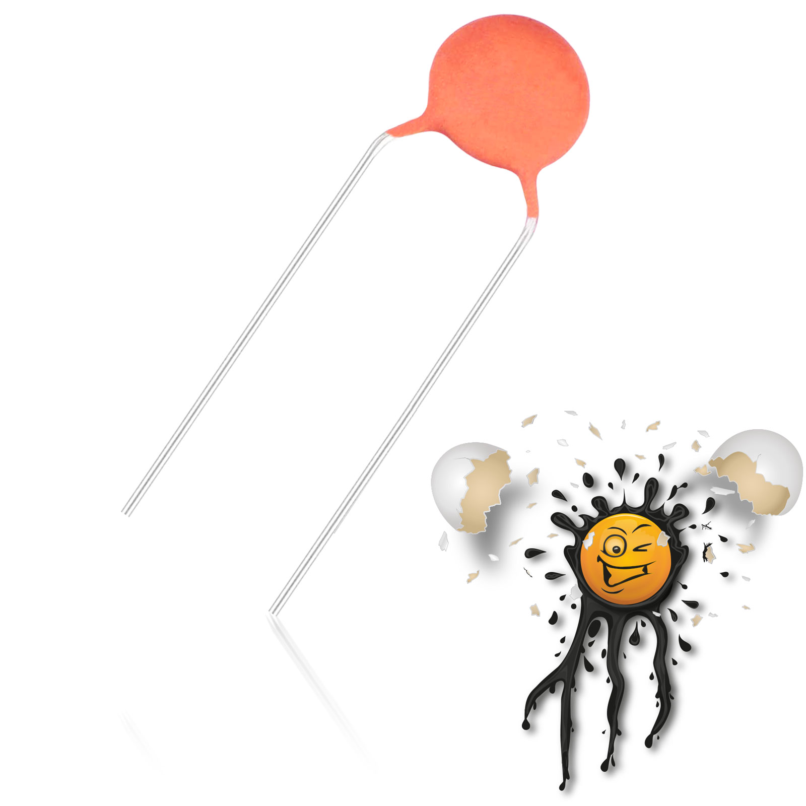 5 x Kondensatoren Keramik Ceramic Platten Disk Capacitor 33 pF 50V – Bild 3