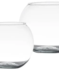 Kugelförmige Gläser Dekogläser Glaskugeln Dekogläser Glasvasen 1 Stk – 2 Größen