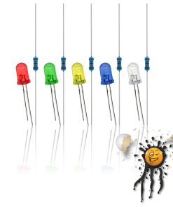 5mm LED Sortiment 3.3V 5V 6V 9V 12V red blue white yellow green