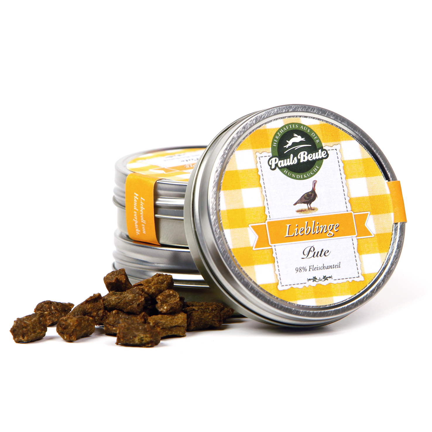 Pauls Beute Leckerli-Dose (98% Fleischanteil), Pute