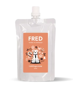 FRED Lieblingscreme Lachs, perfekt als Topping oder Training, 47% Lachsfleisch