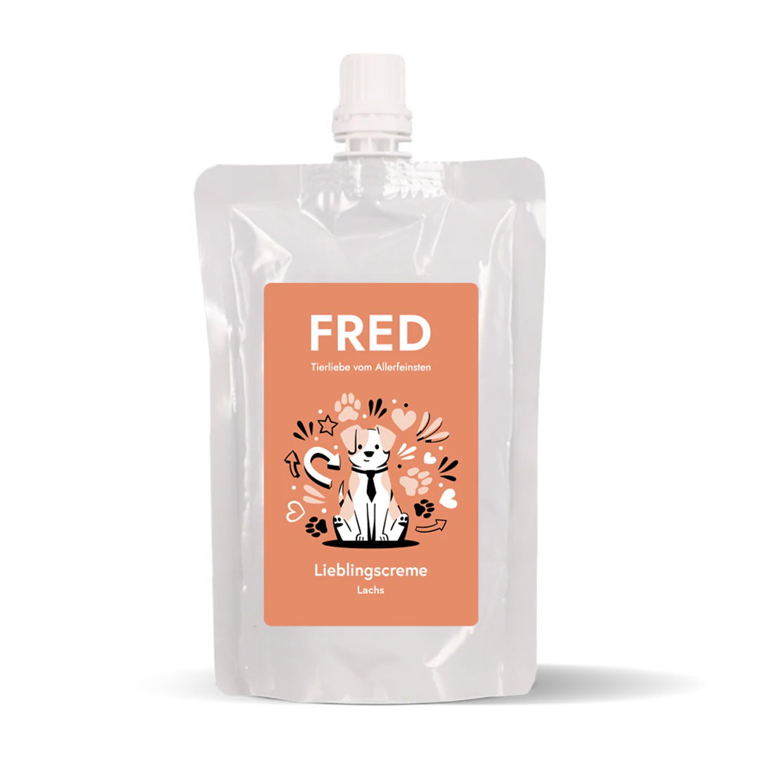 FRED Lieblingscreme Lachs, perfekt als Topping oder Training, 47% Lachsfleisch