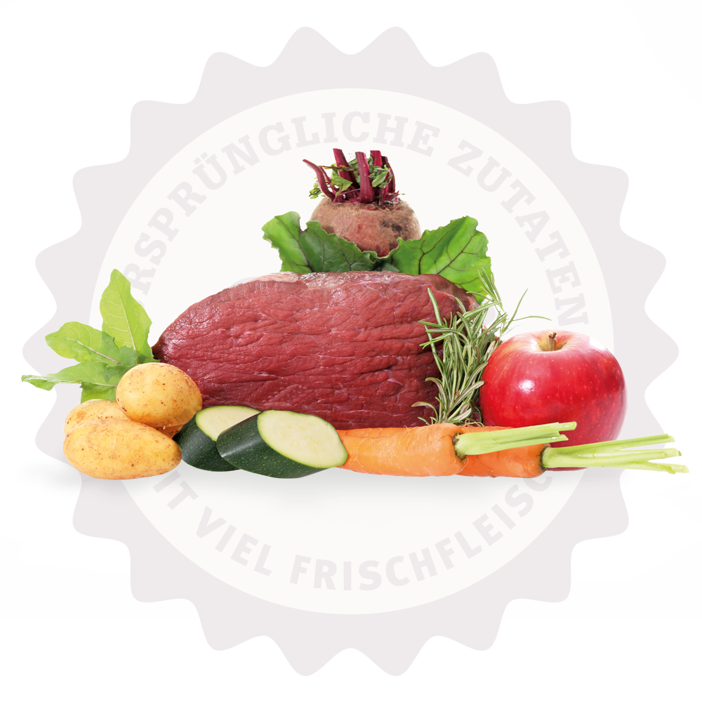 Lakefields Nassfutter WEIDERIND mit Zucchini, Äpfeln & Kartoffeln, getreidefreies Alleinfutter (200g, 400g, 800g) – Bild 5